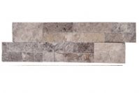 15,2X61 CM SILVER  TRAVERTINE SPLIT  FACE                                 LEDGER  PANEL  6X24