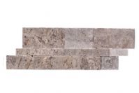 15,2X61 CM SILVER TRAVERTINE SPLIT FACE                                   MAGMA PANEL