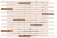 2 X 7,5 OR 1,5 X 7,5 LIMESTONE + NOCHE TRAVERTINE BAMBU